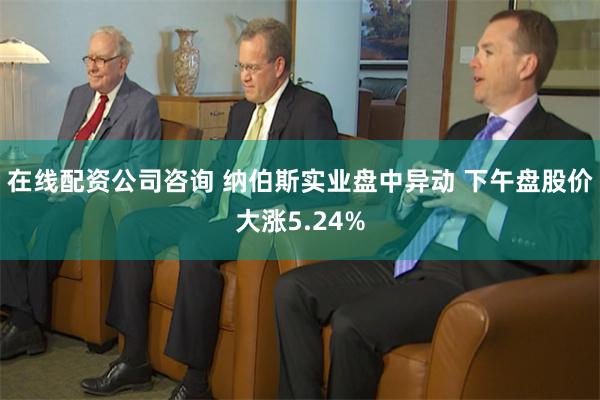 在线配资公司咨询 纳伯斯实业盘中异动 下午盘股价大涨5.24%