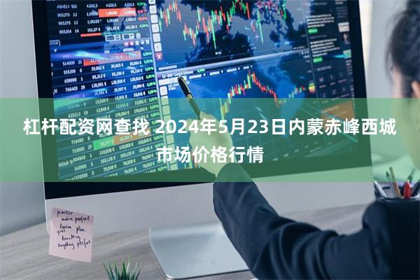 杠杆配资网查找 2024年5月23日内蒙赤峰西城市场价格行情